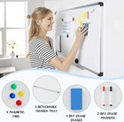 White Board  36  X 24  Magnetic Dry Erase Board For Wall With 1 Dry Eraser   2 M