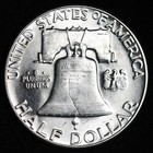 Gem Bu Uncirculated Unc Ms 1952 Silver  franklin Half Dollar  brilliant Luster