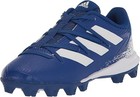 New Adidas Boys Afterburner 8 Baseball Shoes Molded Cleat 10k Royal white