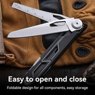 8 6  Folding Pocket Knife 5-in-1 Multi Tool Edc Camping Survival Outdoor Knife