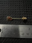 Vintage Porsche Enamel Badge Lapel stick Pin With Guard - Crest