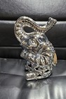 7  Dark  stainless  Elephant Trunk Statue Home Decor
