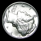 1944-d Mercury Dime Silver ---- Gem Bu Fb Coin ----   124d