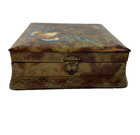 Antique Victorian Era Large Celluloid Vanity Jewelry Decorative Box Fully Lined