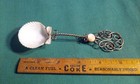 Vintage Crafted Artistic Real Shell Spoon Twisted Metal Wire Handle   Mop