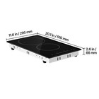2 Burner Electric Cooktop 1800w Ceramic Stove Touch Control Timer  Lock