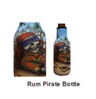 Koozie Coolers Bottle Pirates Rum Pirate Bottle Insulator Zip