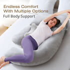 3 In 1 Pregnancy Pillow U-j-shaped Full Body Pillow With Velvet Cover Bed Pillow