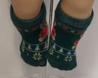 Christmas Green Teddy Bear Socks Doll Clothes For 15    Bitty Baby  debs  