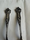 Alvin Morning Glory Pattern 1909 Sterling Silver Demitasse Spoons 5    26 Grams