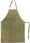 No-tie Canvas Apron Heavy-duty 16oz Work With Front Pocket Extra Olive 