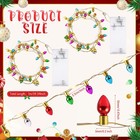 2 Pcs 39 37 Inch Miniature Christmas String Light For Dollhouse Decoration Le   