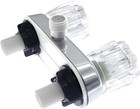 Rv Faucet - 4  Shower Valve Diverter Assembly Chrome crystal Acrylic Knobs 