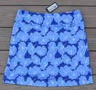 Nwt Golftini  blue Skies-long  18 Inch Womens Pull-on Golf Skort-medium Ret  116