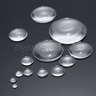Wholesale Clear Round Glass Dome Seals Flatback Cabochon Scrapbooking 6-50mm