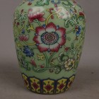 Chinese Old Porcelain Blue Enamel Flower Vase With Intertwined Branches