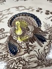 Vintage Turkey Serving Platter Japan Thanksgiving Harvest Transferware 16 
