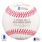     john Lackey     Chicago Cubs Signed 2016 World Series Baseball Autograph   beckett