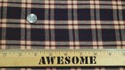 Primitive Antique Vintage Christmas Burgundy Red Plaid Quilt Fabric Scrap Lot