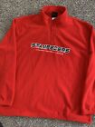 Vintage Cfl Reebok Calgary Stampeders Pullover Jacket 2xl Fleece Red Canada