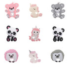 Single Sale Silicone Animal Teether Food Grade Teething Necklace Pendant Accesso