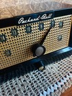 Vintage Packard-bell 5r1 Tube Radio Am Bakelite Black Works Tested 1950s