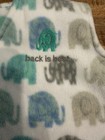 Halo Sleep Sack Wearable Blanket Micro Fleece Elephant Print Gray Large 12-18 Mo