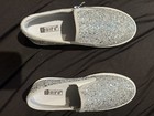 Idifu Women s Glitter Sneakers Sparkly Sequin Slip On Tennis Shoes Ladies