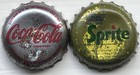 Two Rare Diego Maradona World Cup Crown Caps - Argentina  1982 - Coke  Sprite