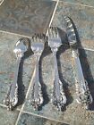 Wallace 4 Pc Grande Baroque Place Setting Grand Sterling Silver Clean 
