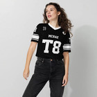 Tate Mcrae Football Jersey Men And Women Racing Shirt V-neck Loose Oversized