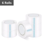 6 Rolls Shipping Packaging Box Clear Packing Sealing Tape - 2 Mil 3  X 110 Yards