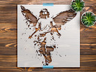 Angel Wall Stencil Stencilair Little Angel Reusable Plastic Home Decor