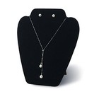 6 Pieces Black Velvet Necklace Display Jewelry Display For Selling And Shows 