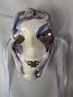 New Orleans Mardi Gras Wall Hanging Mask Porcelain Ceramic Artist Signed Vintage