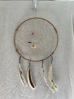 Native American Indian Dreamcatcher Dream Catcher Leather Sinew Feathers Beads