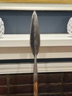 Vintage Maasai Spear 5 Ft Hand Forged Steel Blade Wood Shaft East Africa Tribal
