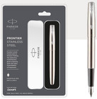 Parker Frontier Stainless Steel Fountain Pen Chrome Trim  pack Of 3 