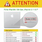 Case For Ipad 9 7 Inch 6th Gen 2018 5th Gen 2017 Multi-angle Viewing Folio Cover