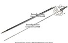 Medieval Renaissance Rapier Fencing Sword With Swept Hilt Guard Larp Costume