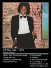 18 x24  Michael Jackson Off The Wall Song List And Signature Poster Print
