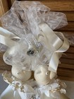 Vintage Wedding Cake Topper 2 Doves Birds Ring 2 Wedding Bells 9    Tall