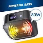 Klim Boombox E1 - Cd Player Portable Audio System  Xtra Bass Subwoofer fm remote