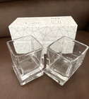 Joyjolt Carre Scotch Whiskey Glasses Heavy Barware- Lot Of 2