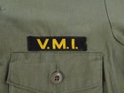 Vtg Virginia Military Institute Shirt Mens Small Green V m i  Military Cadet 70s