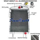 3 Rows Radiator Fit Farmall International M Md Mdv Mv Smta Super M W-6 Tractor