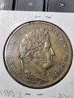 1837-w France 5 Francs Louis Philippe I Silver Error Coin Crown