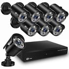 Xvim 8ch Dvr 1080p Security Camera System Night Vision Monitor W  1tb Hard Drive