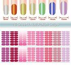  16 Sheets Nail Wraps For Women Nail Polish Strips Solid Color Self Adhesive 