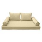  slipcover Only s1 Daybed Mattress Bolster Backrest Covers Piped Trim Full Ad103